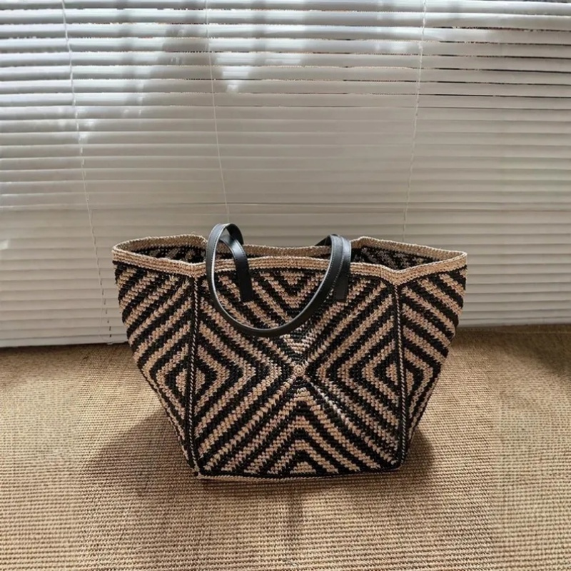 Women'S Raffia Bags - Bolso Tote Grande de Rafia y